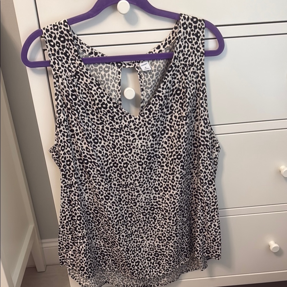 Old Navy Black and White Tank Top